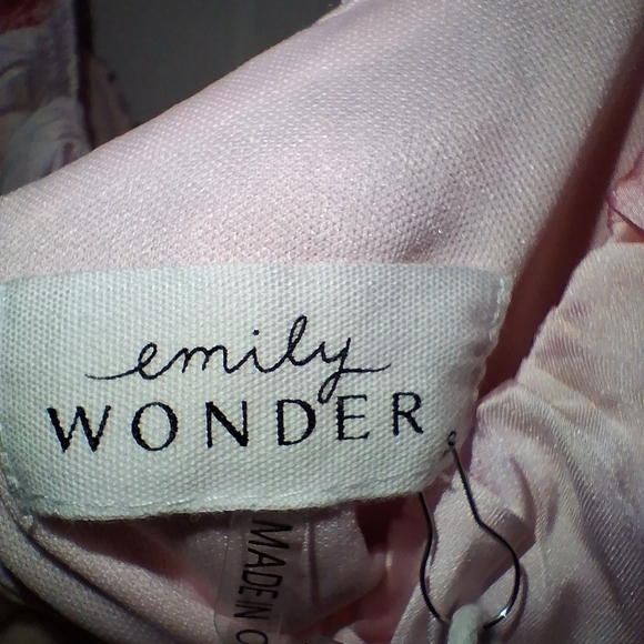 Emily Wonder Soft Pink Floral Tie-Dye Ruffle Strap Mini Dress - Picture 7 of 15